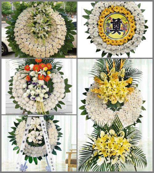 山东青岛莱西市马连庄镇南山口村花圈速递